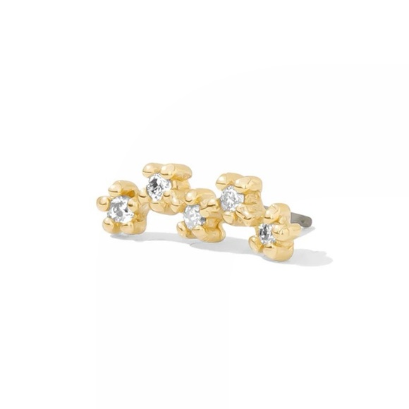 {tawapa} 14k threadless stardust end - Picture 2 of 4